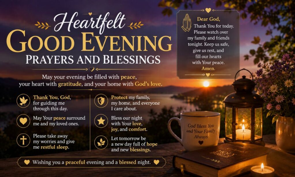 Heartfelt Good Evening Prayers and Blessings