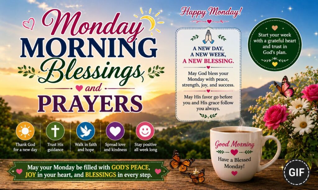Monday Morning Blessings and Prayers GIF
