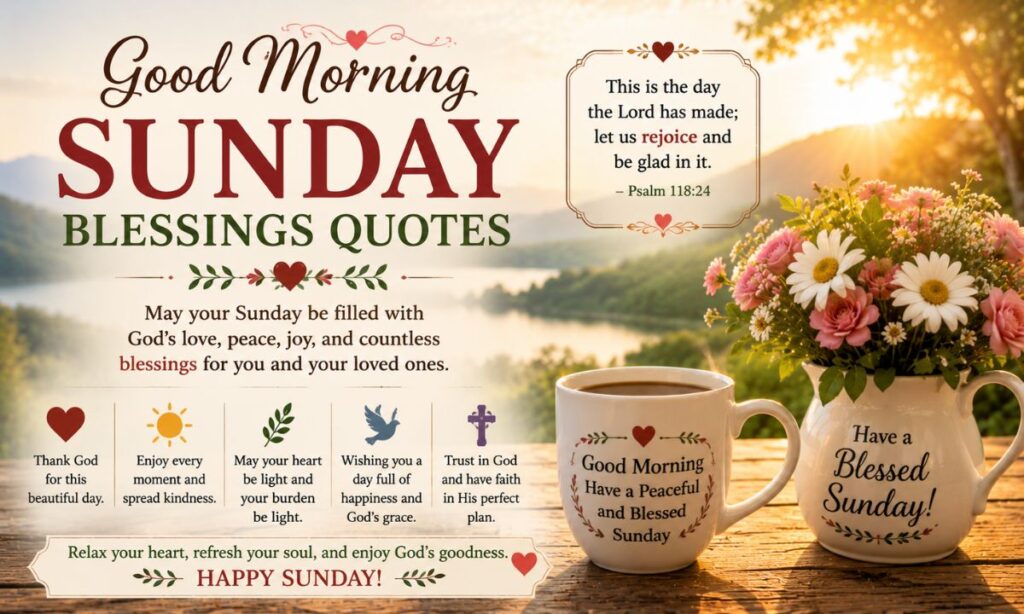 Good Morning Sunday Blessings Quotes