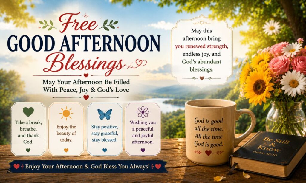 Free Good Afternoon Blessings
