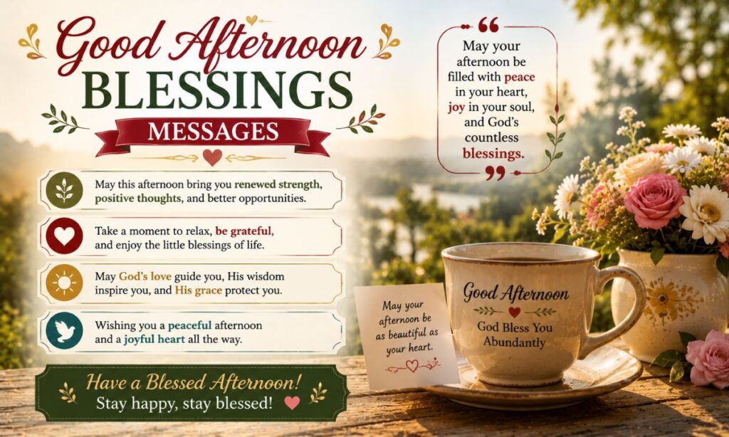 Good Afternoon Blessings Messages
