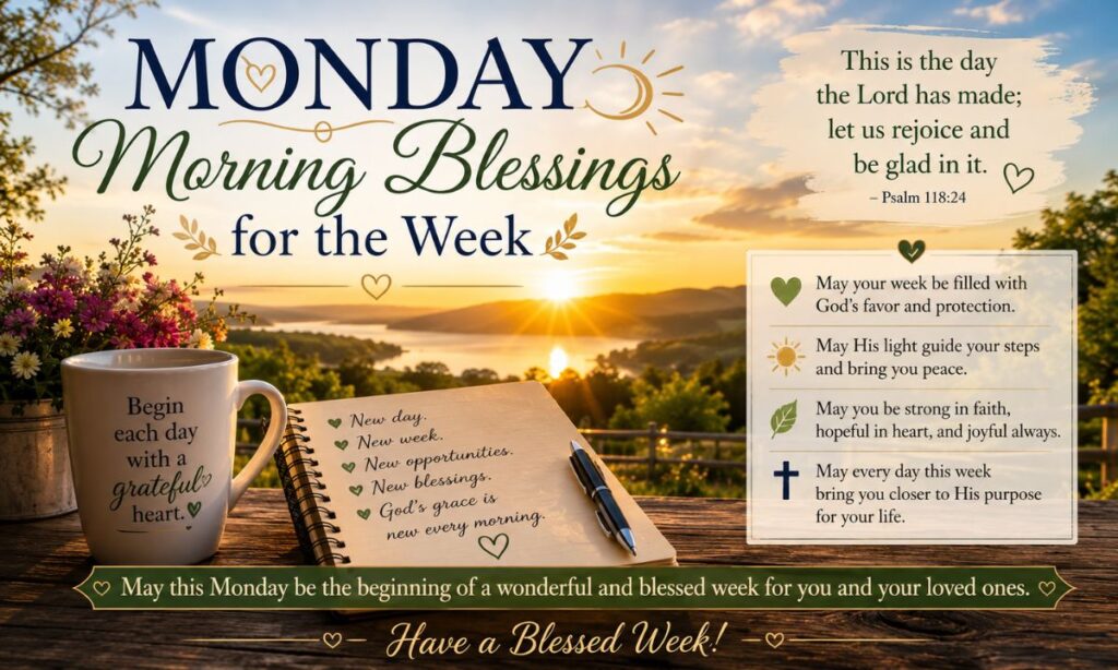Monday Morning Blessings for the Week