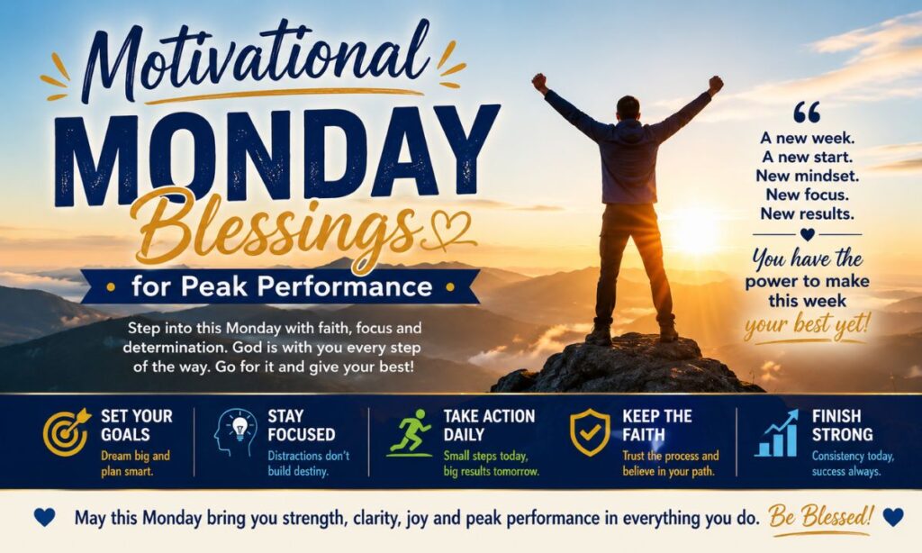 Motivational Monday Blessings for Peak Performance
