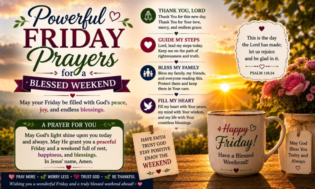 Powerful Friday Prayers for a Blessed Weekend