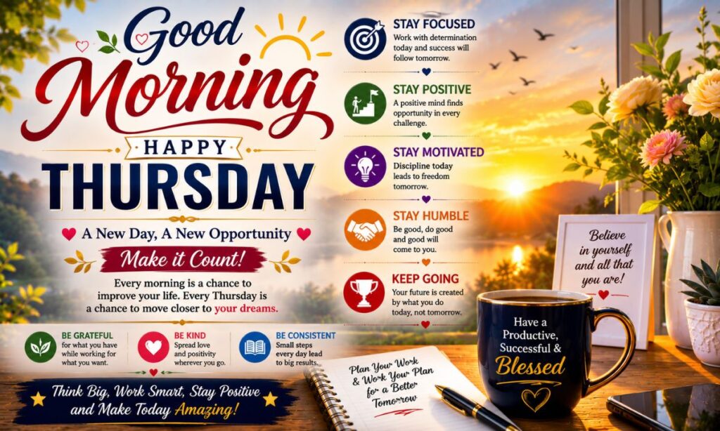 Professional and Motivating Thursday Morning Messages