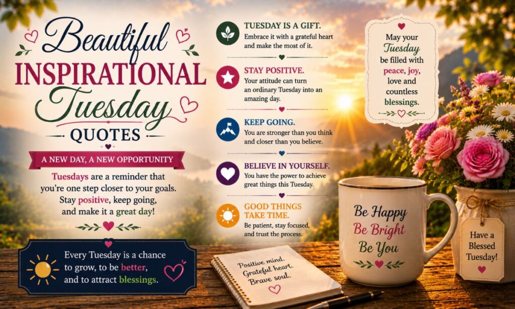 Beautiful Inspirational Tuesday Quotes
