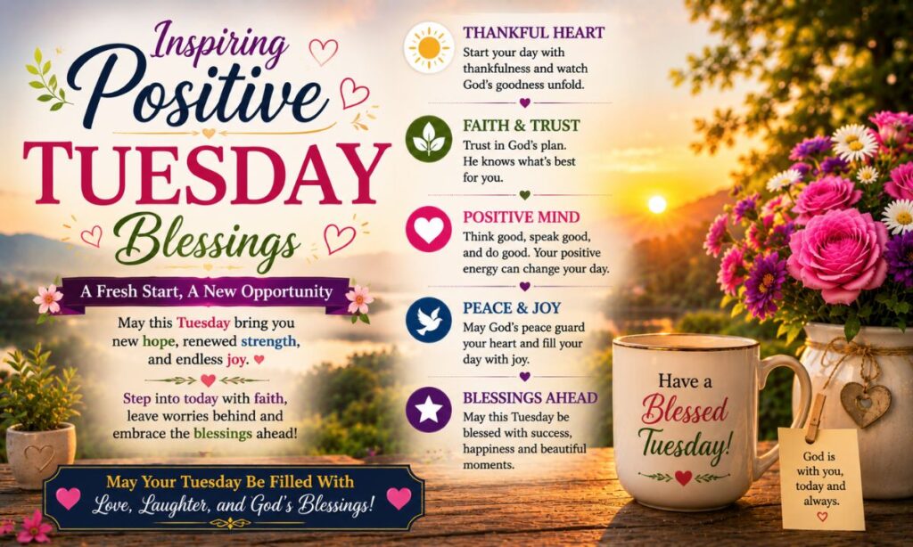 Inspiring Positive Tuesday Blessings