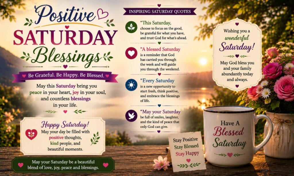 Positive Saturday Blessings Quotes