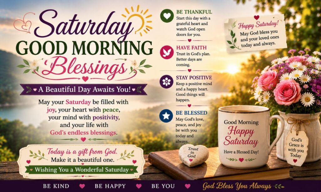 Saturday Good Morning Blessings