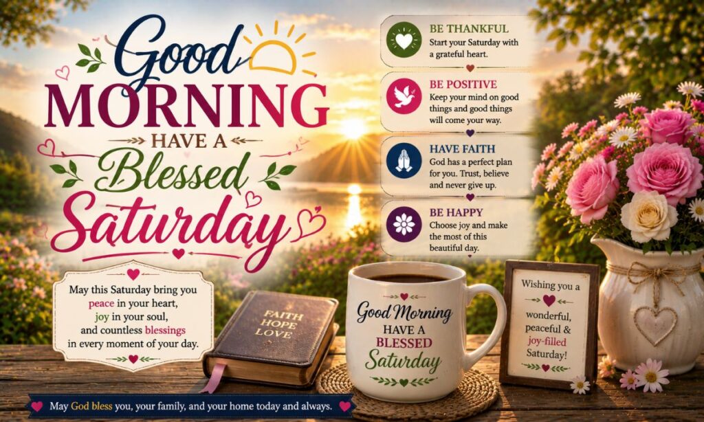 Good Morning Have a Blessed Saturday
