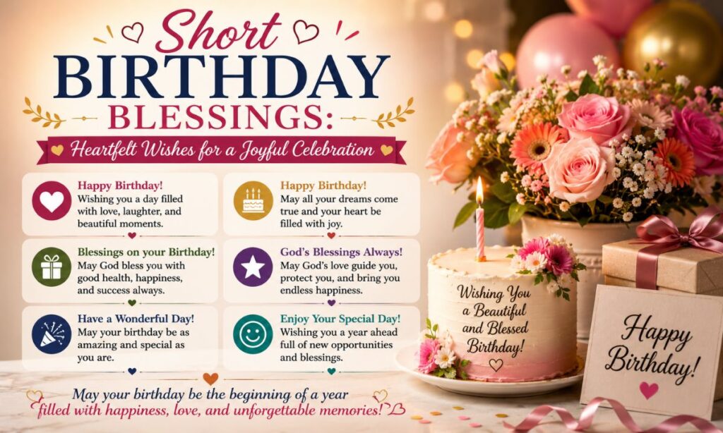 Short Birthday Blessings: Heartfelt Wishes for a Joyful Celebration