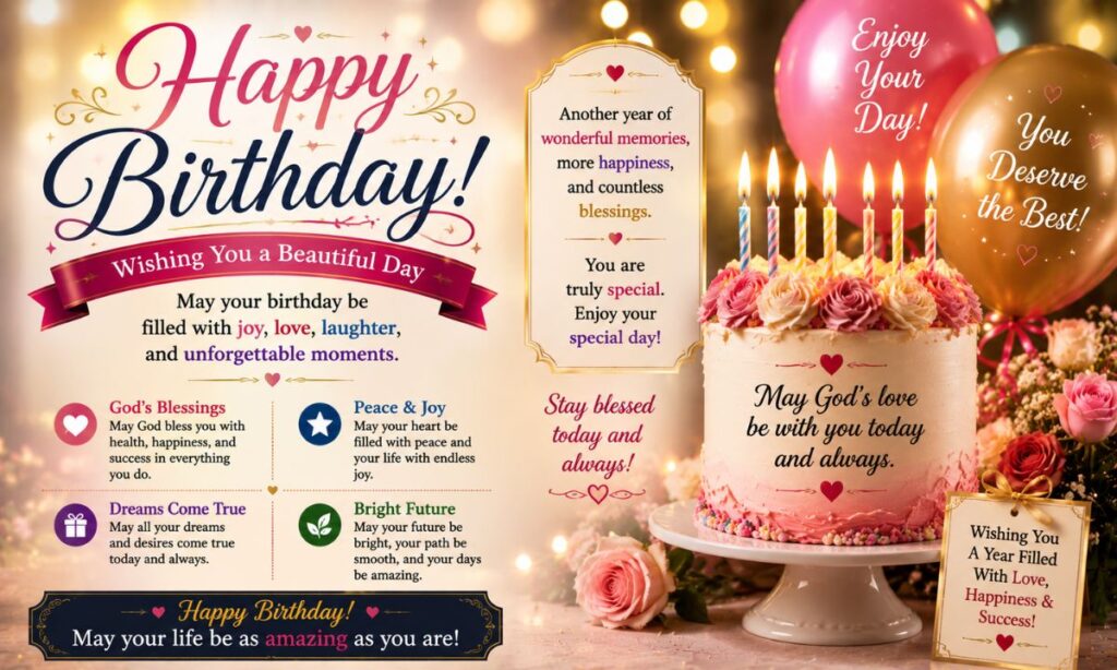 Happy Birthday Blessings Images