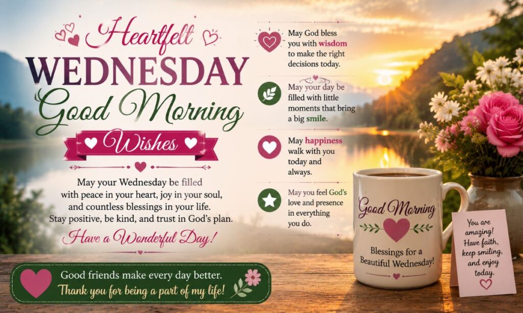 Heartfelt Wednesday Good Morning Wishes