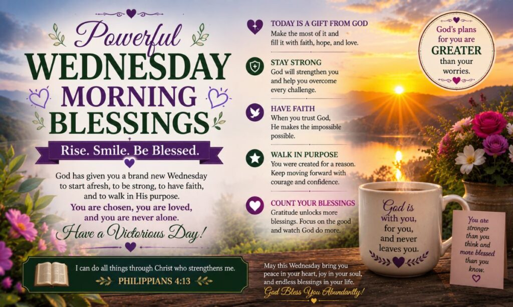 Powerful Wednesday Morning Blessings