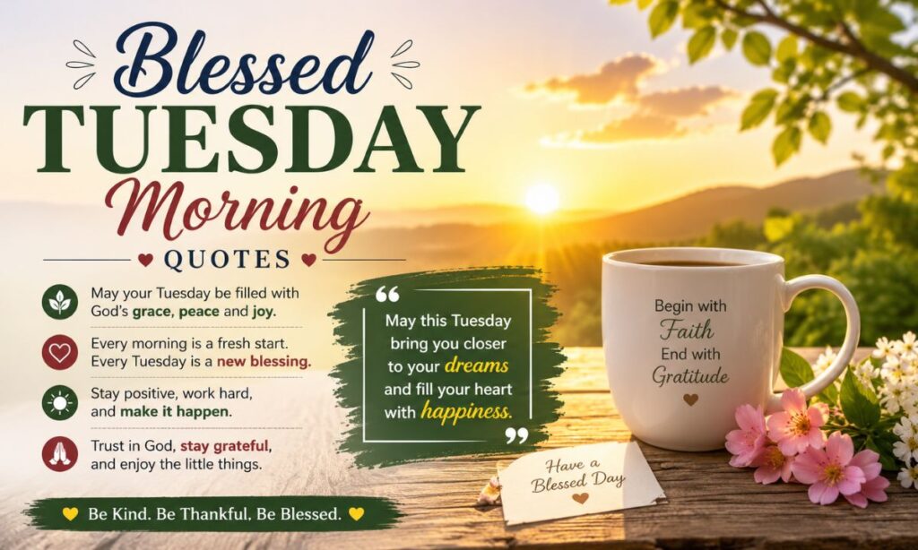 Blessed Tuesday Morning Quotes