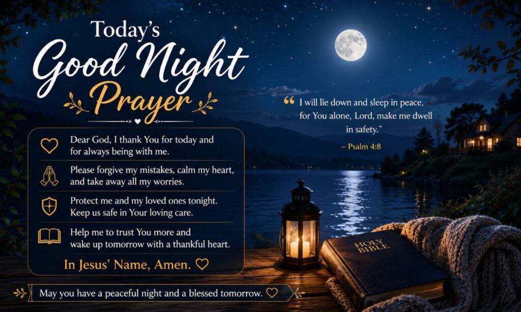 Today's Good Night Prayer