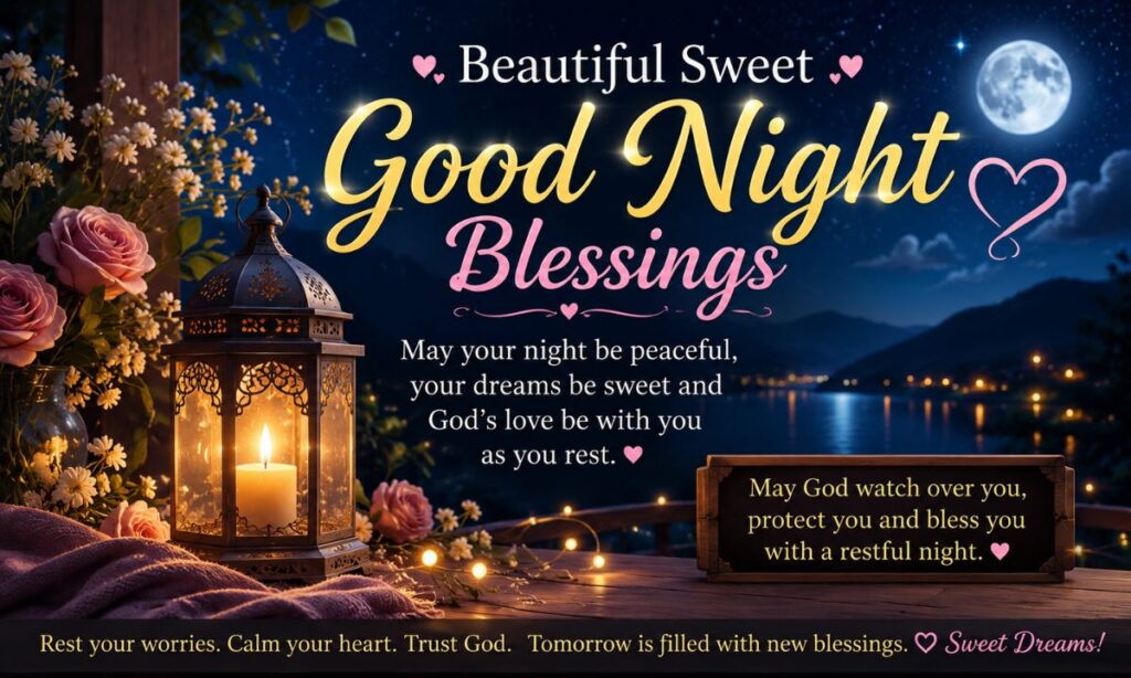 Beautiful Sweet Good Night Blessings