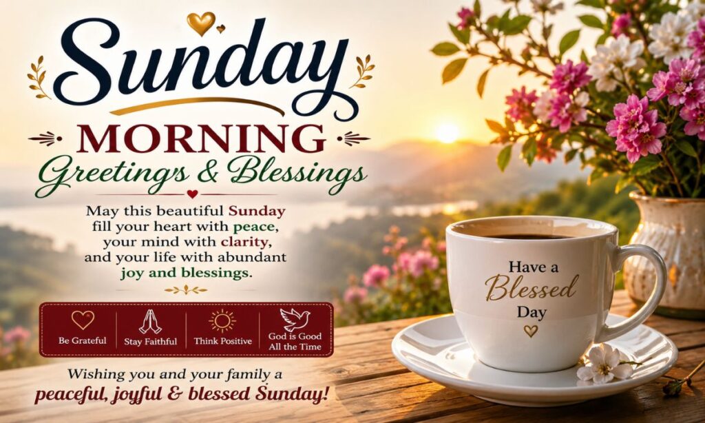 Sunday morning greetings and blessings