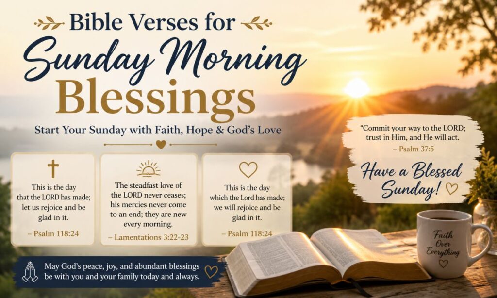 Bible Verses for Sunday Morning Blessings