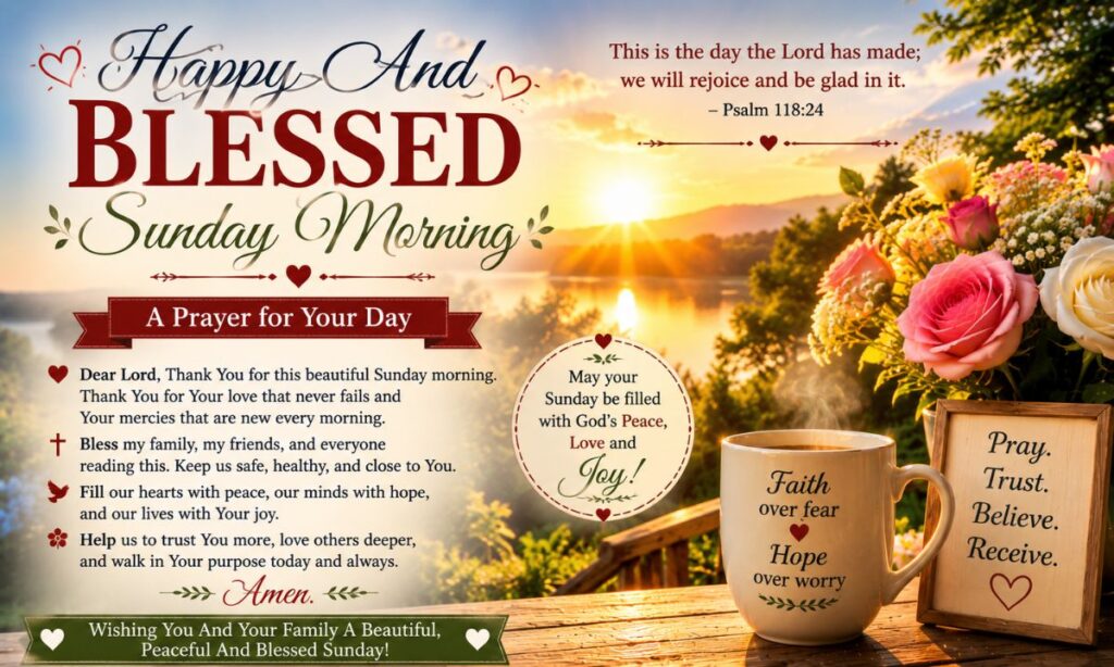 Happy And Blessed Sunday Morning Prayer