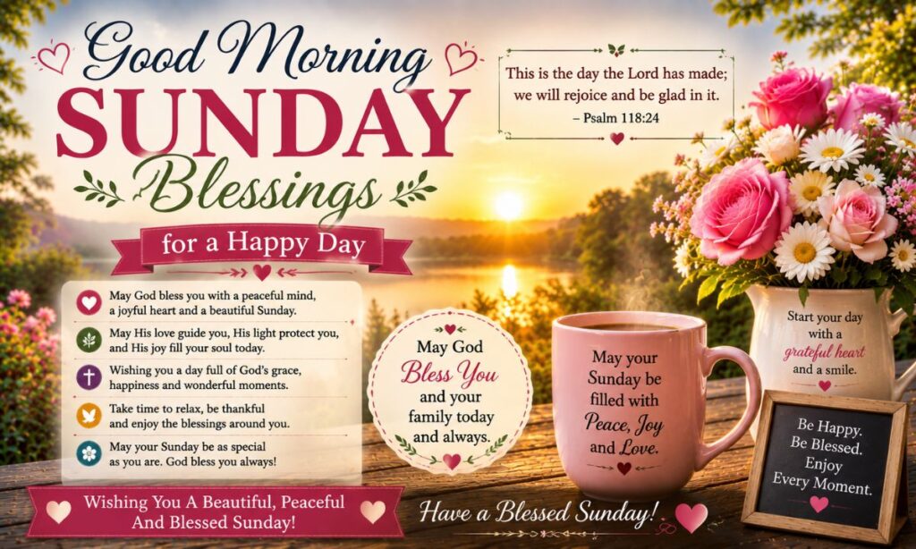 Good Morning Sunday Blessings for a Happy Day