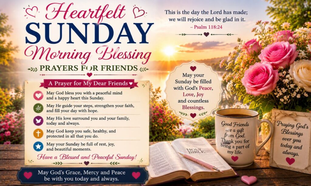Heartfelt Sunday Morning Blessing Prayers for Friends