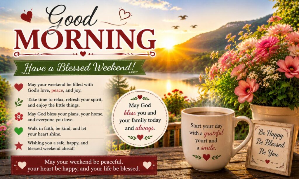 Good Morning Have a Blessed Weekend