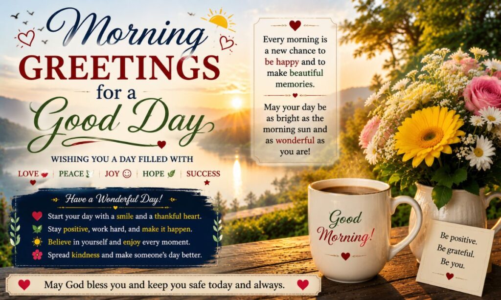 Morning Greetings for a Good Day