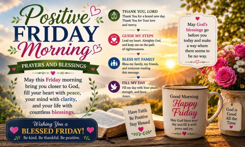 Positive Friday Morning Prayers and Blessings