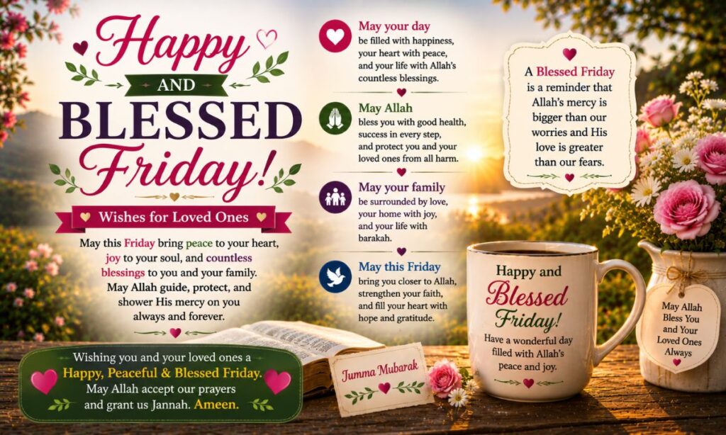 Happy and Blessed Friday Wishes for Loved Ones