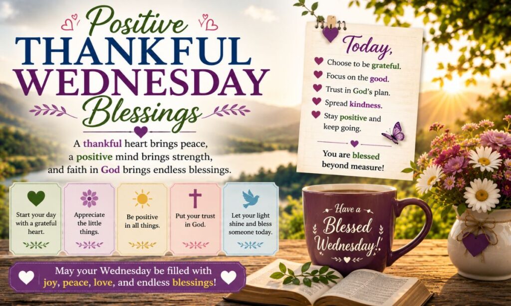 Positive Thankful Wednesday Blessings