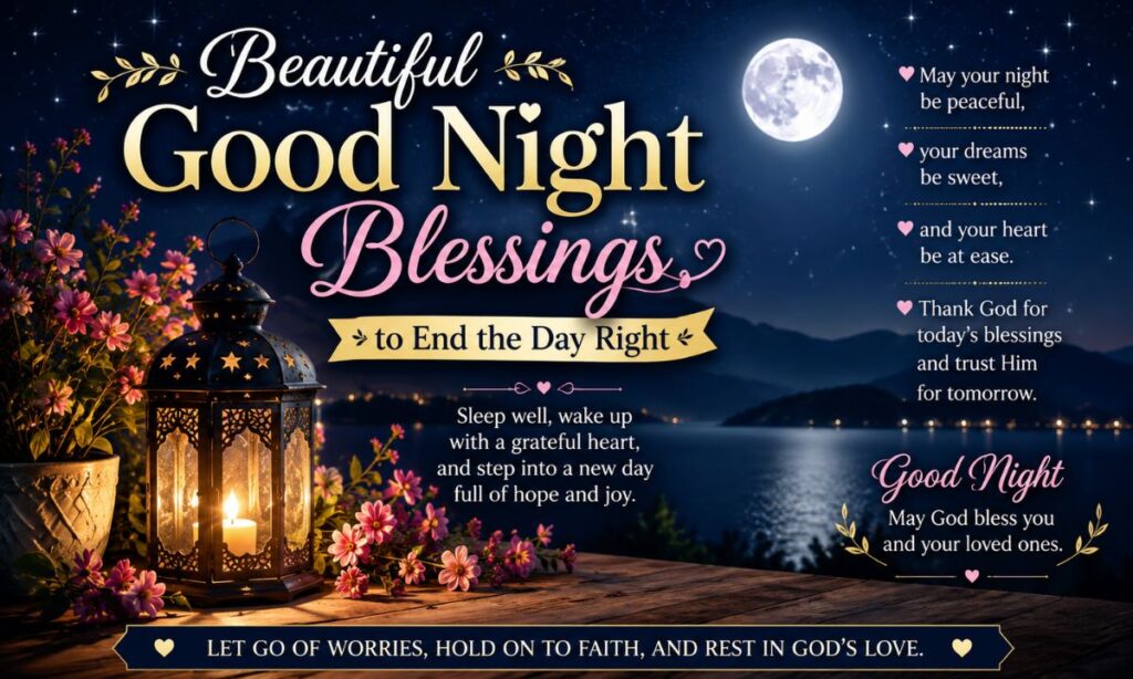Beautiful Good Night Blessings to End the Day Right