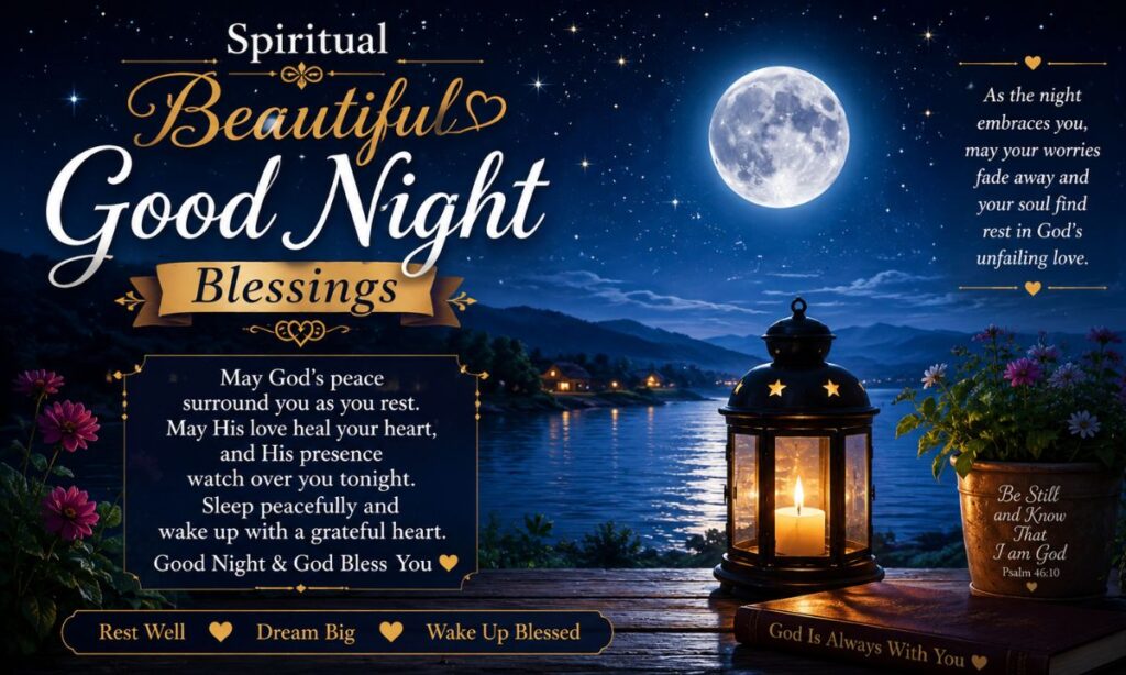 Spiritual Beautiful Good Night Blessings