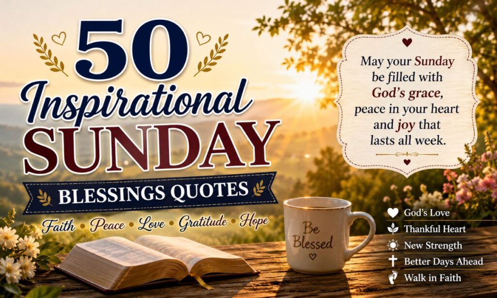 50 Inspirational Sunday Blessings Quotes