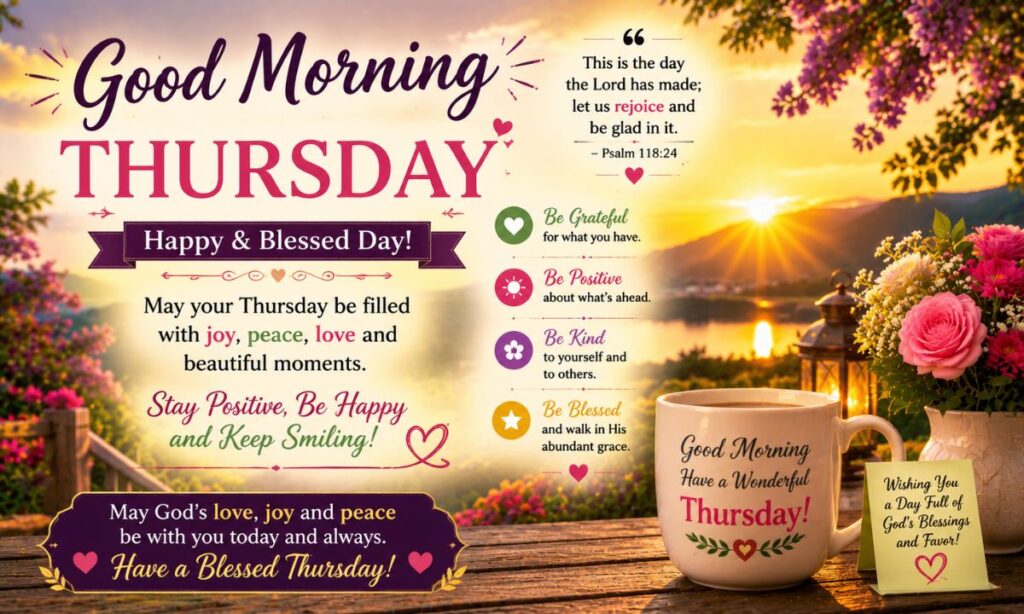 Uplifting Good Morning Thursday Messages