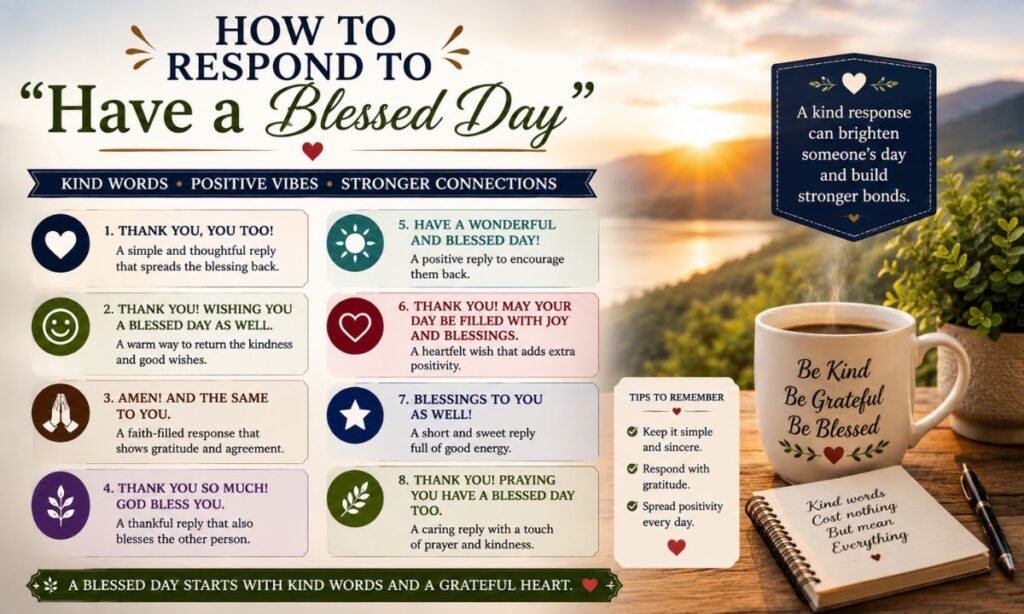 How to Respond to "Have a Blessed Day"
