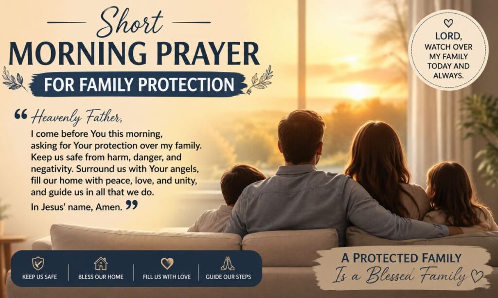 Short Morning Prayer for Family Protection