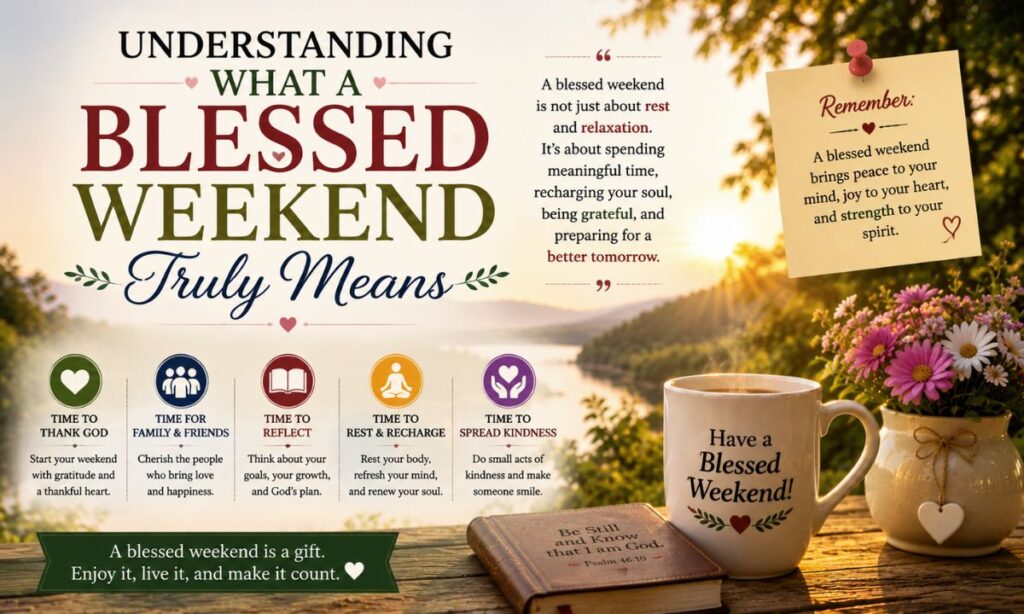 Understanding What a Blessed Weekend Truly Means