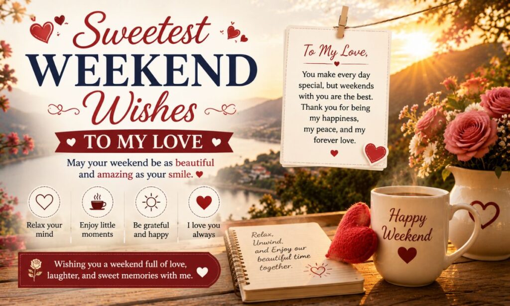 Sweetest Weekend Wishes to My Love