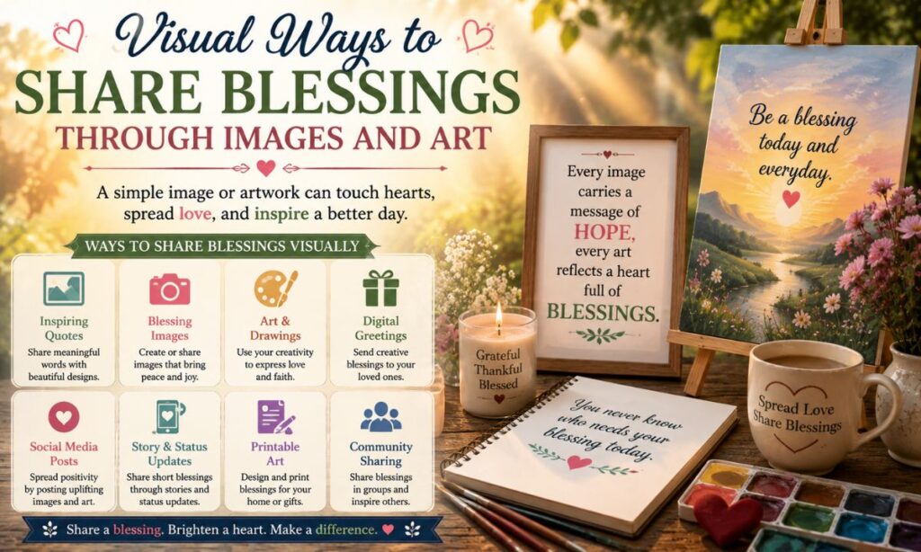 Visual Ways to Share Blessings Through Images and Art