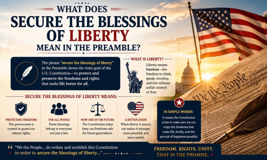 What Does Secure the Blessings of Liberty Mean in the Preamble