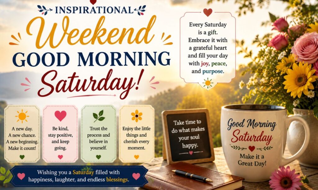 Inspirational Weekend Good Morning Saturday