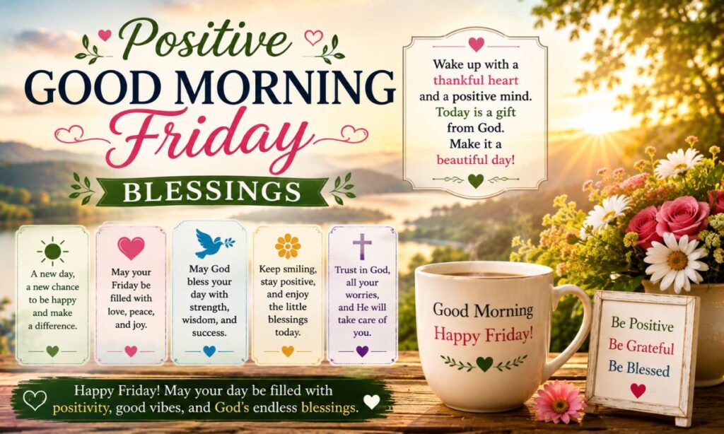 Positive Good Morning Friday Blessings