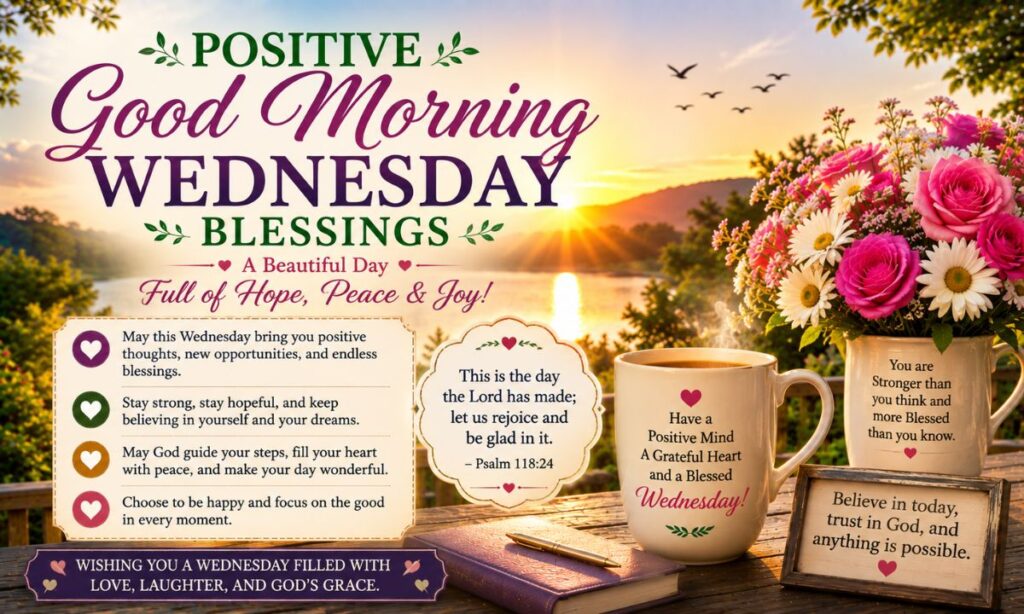 Positive Good Morning Wednesday Blessings 