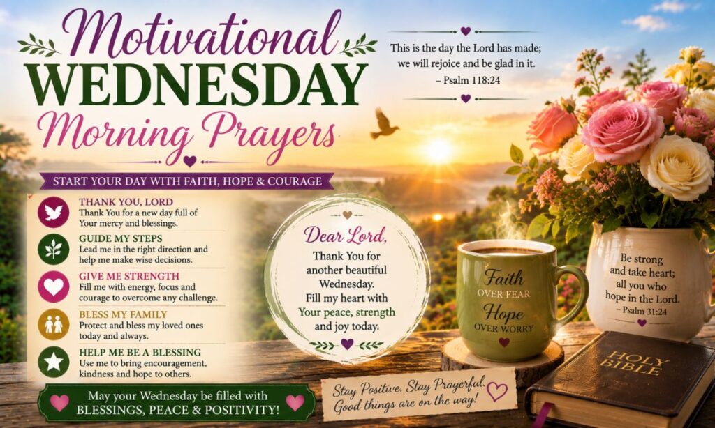 Motivational Wednesday Morning Prayers