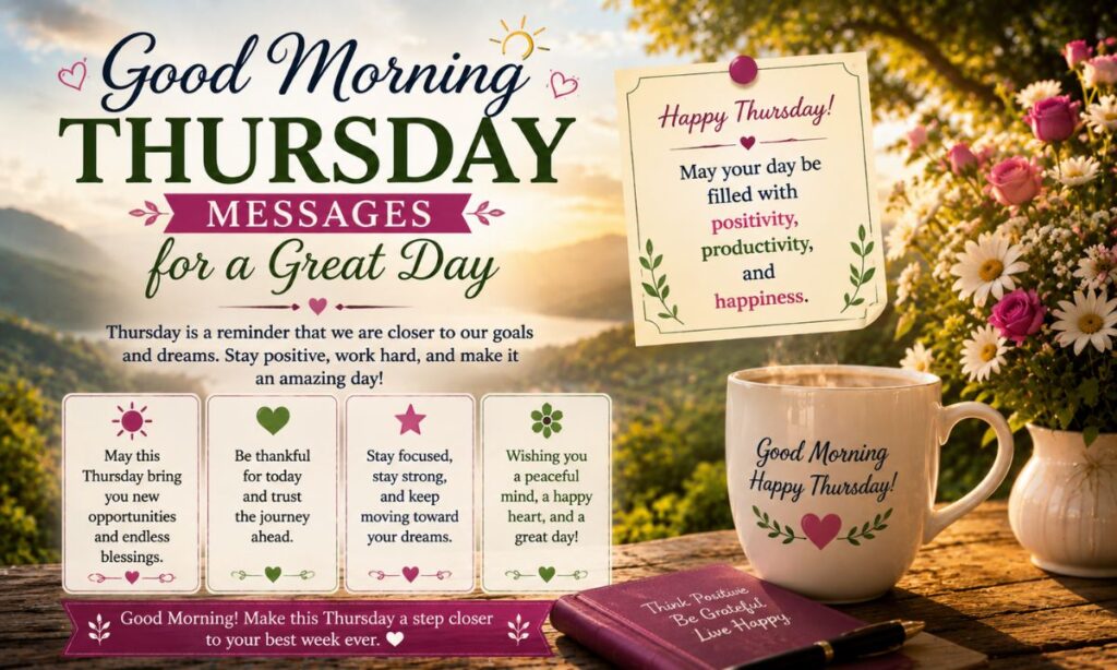 Good Morning Thursday Messages for a Great Day