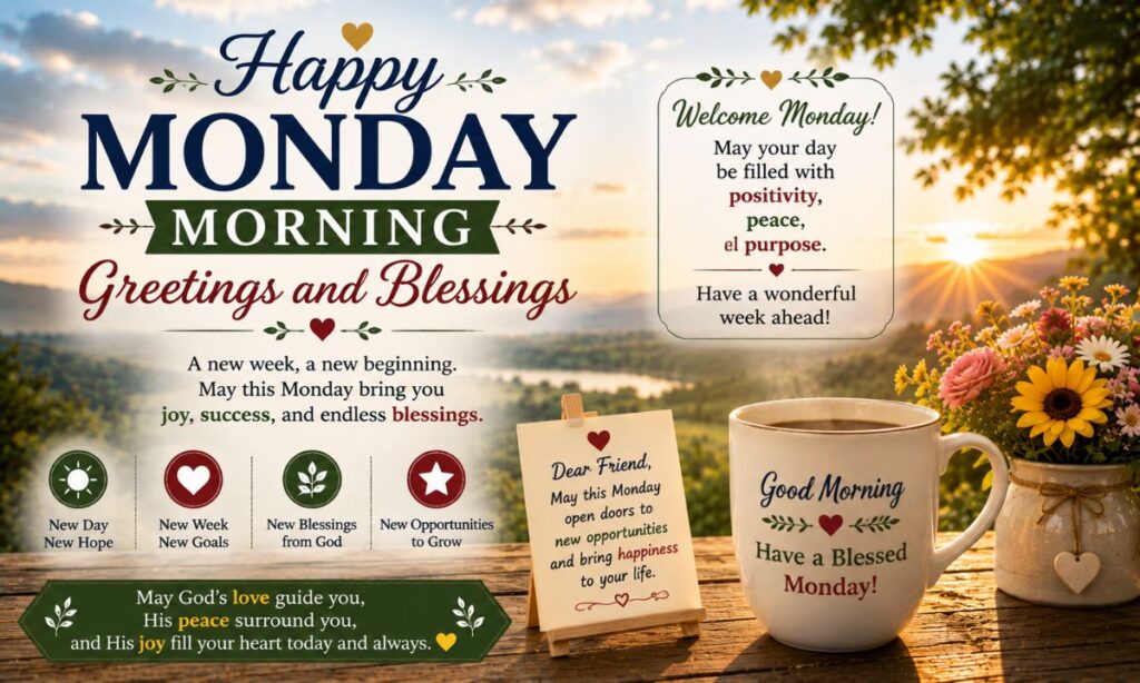 Good morning monday new week blessings