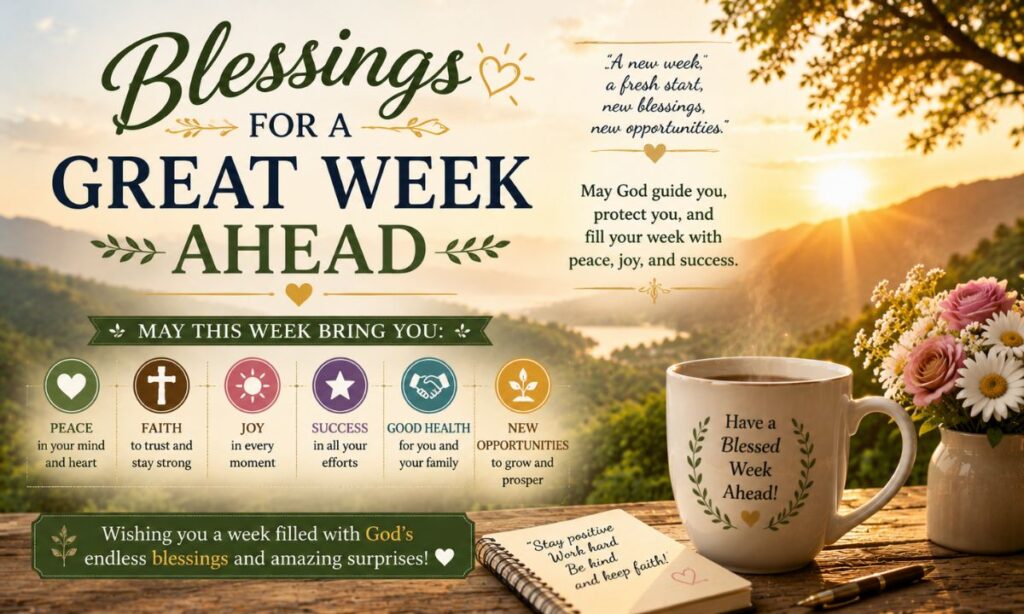 Blessings for a great week ahead