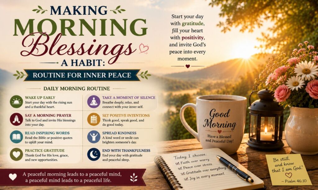 Making Morning Blessings a Habit: Routine for Inner Peace