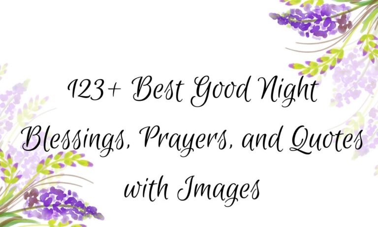 123+ Best Good Night Blessings, Prayers, and Quotes with Images